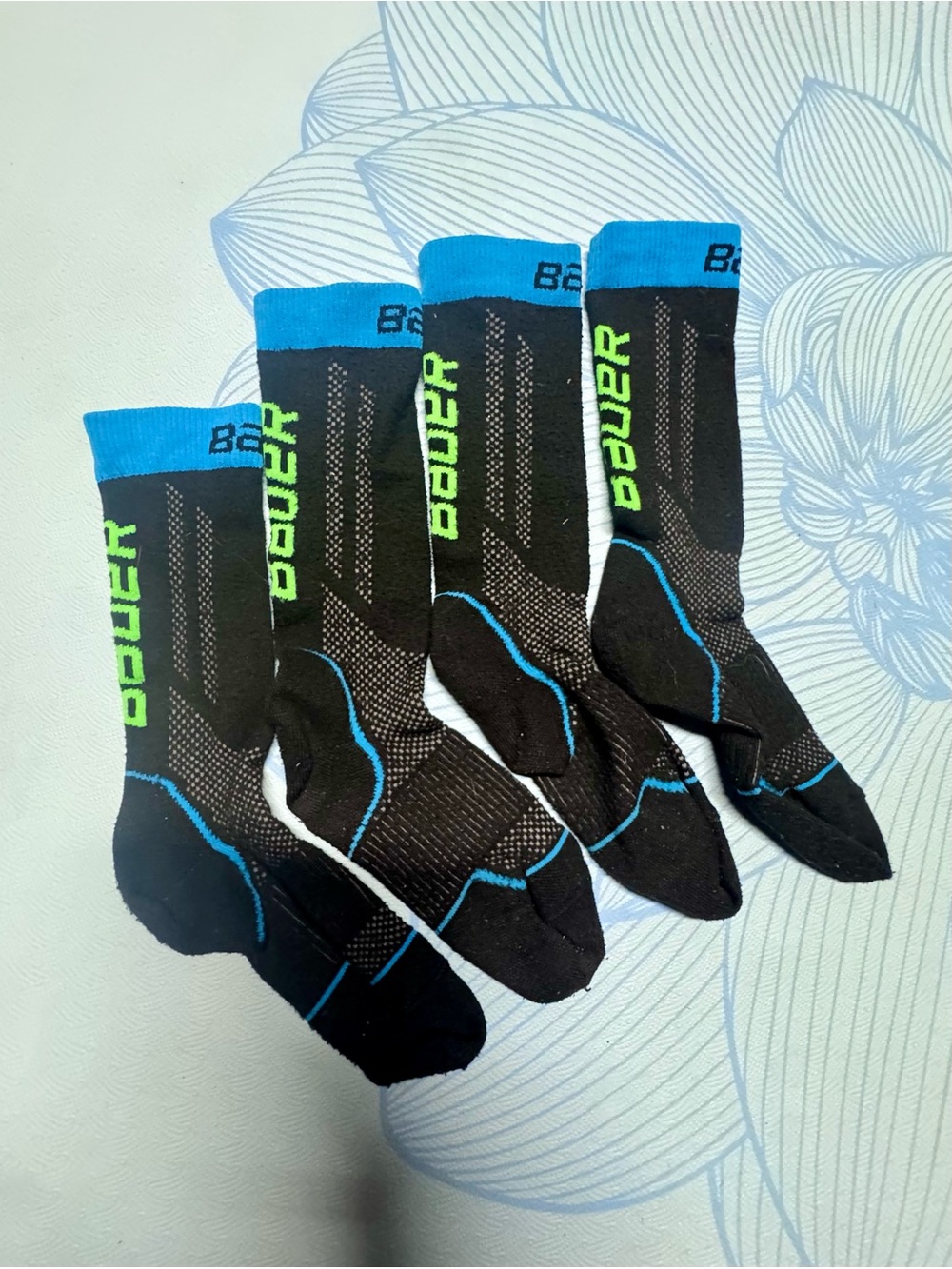 Bauer Performance Youth Hockey Socks - Pack of 2 - XS/S